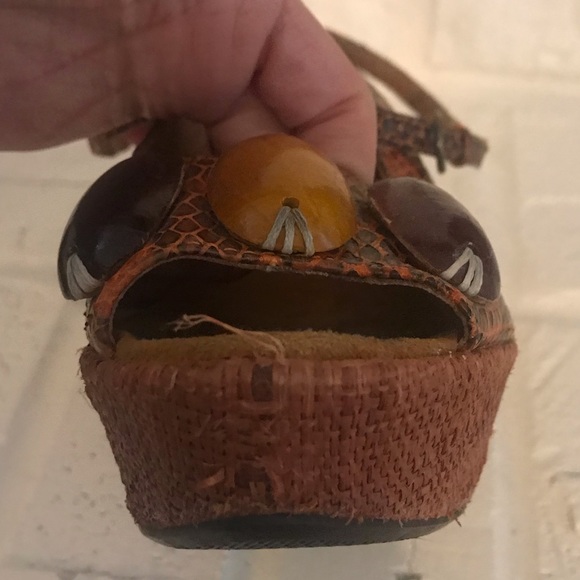 Multicolored Floral Wedges - Picture 8 of 8